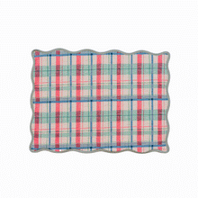 "Plaid, Coral" Placemat, Set of 4