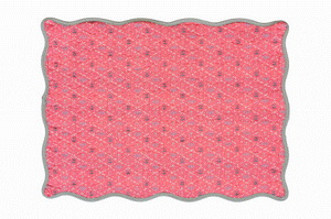 "Plaid, Coral" Placemat, Set of 4