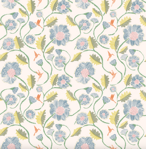 *New* 'Happy Humming, Cerulean' Wallpaper