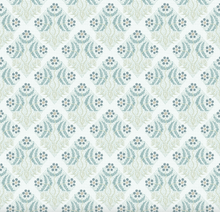 'Squiggle Bloom, Aqua' Wallpaper