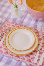 "Zinnia Arc, Peach" Placemat, Set of 4