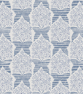 'Flower Fly, Dusty Blue' Wallpaper