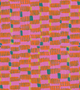 'Hashblocks, Hot Pink' Fabric