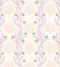 'Long Leaf Vine, Lavender' Fabric