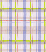 'Plaid, Grape' Grasscloth Wallpaper