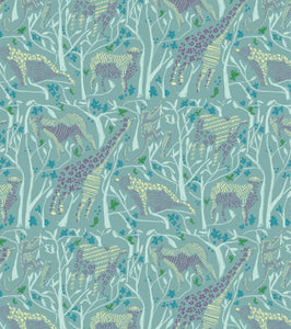 'Safari, Teal' Fabric