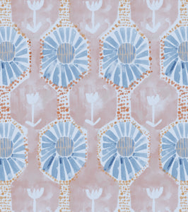 'Tulip Ray, Periwinkle' Wallpaper