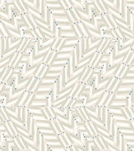 'V Dot, Icy' Grasscloth Wallpaper