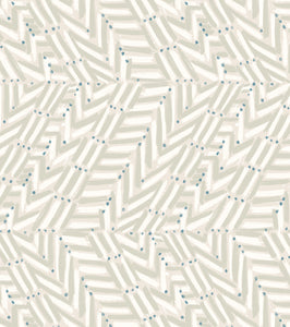 'V Dot, Icy' Grasscloth Wallpaper