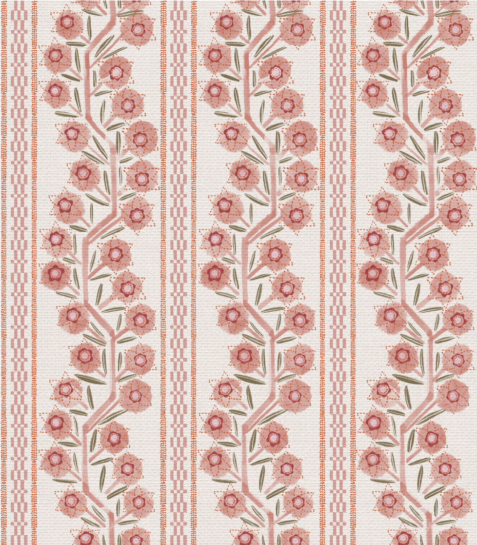 *New* 'Climbing Vine, Coral' Wallpaper