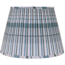 "Plaid, Neutral" Pleated Lampshade