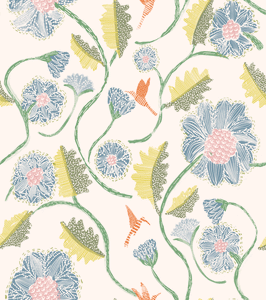 *New* 'Happy Humming, Cerulean' Wallpaper