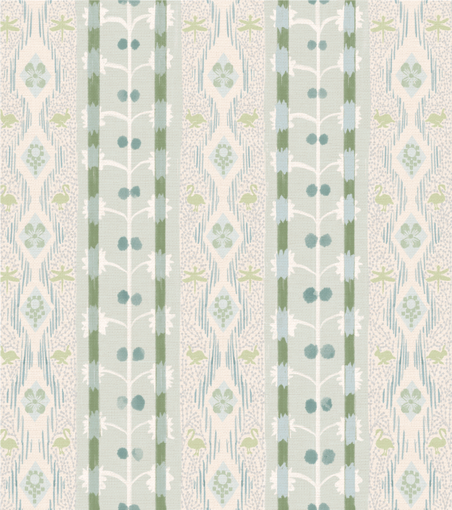 *New* 'Dragonfly Stripe, Spring Green' Wallpaper