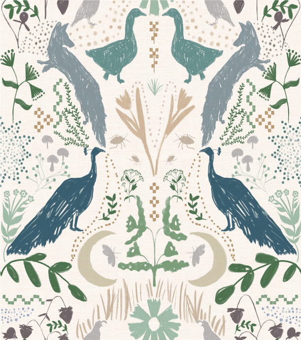 *New* 'Whimsy Woods, Stone' Fabric