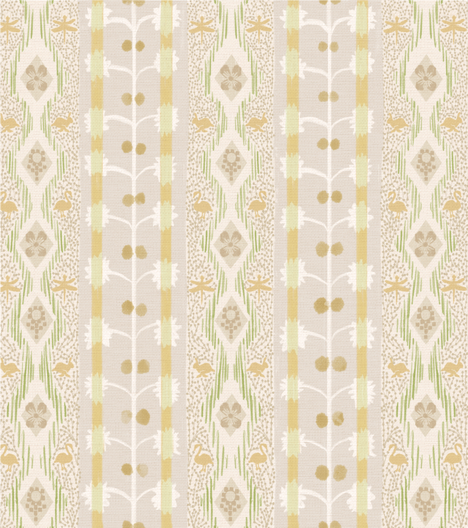 *New* 'Dragonfly Stripe, Sunny Yellow' Wallpaper