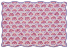 "Zinnia Arc, Peach" Placemat, Set of 4